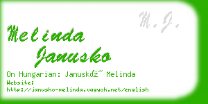 melinda janusko business card